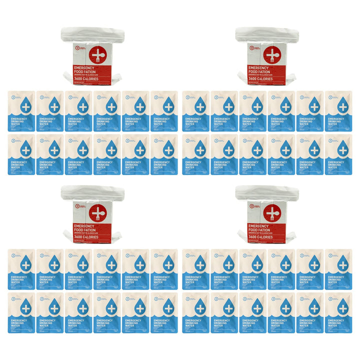 4 person emergency food and water replacement kit