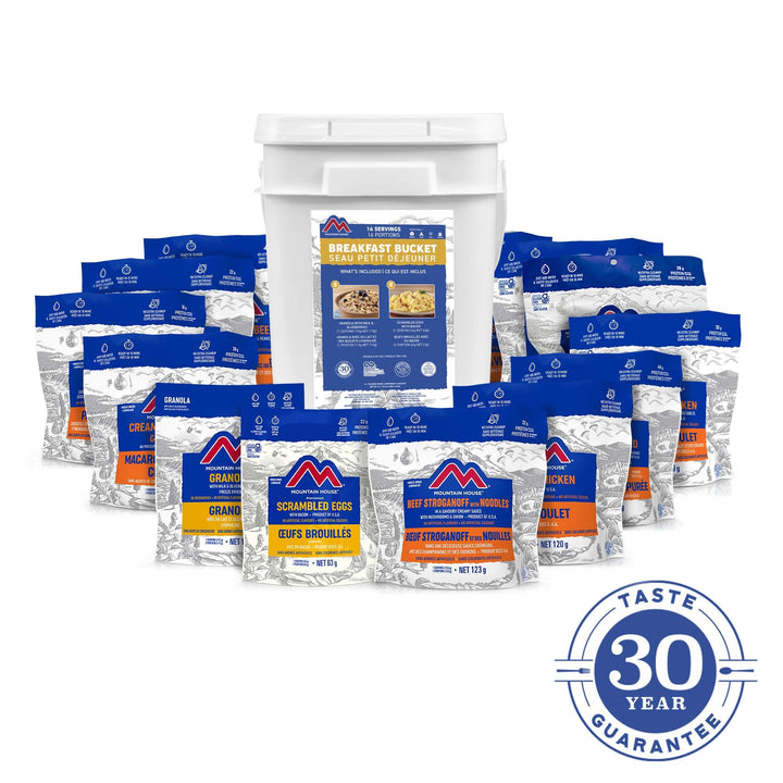 Breakfast Assortment Bucket - 16 Pouches (Mountain House®)