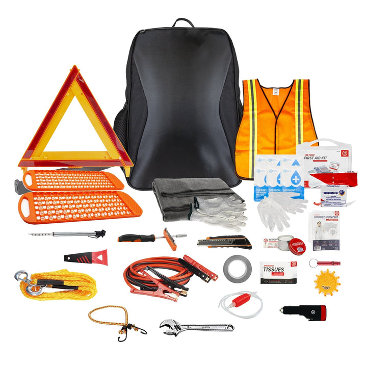 72HRS Deluxe Backpack Vehicle Kit - Black