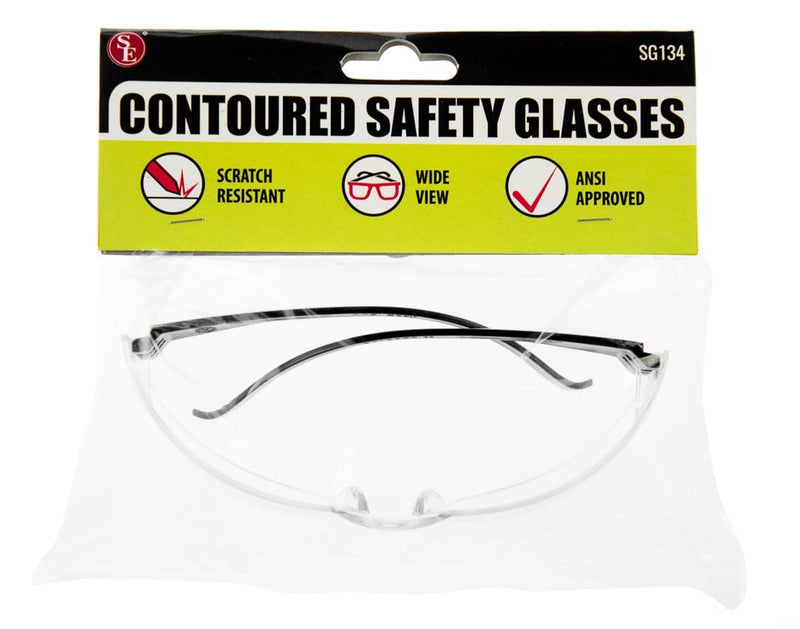 Contoured Safety Glasses in packaging
