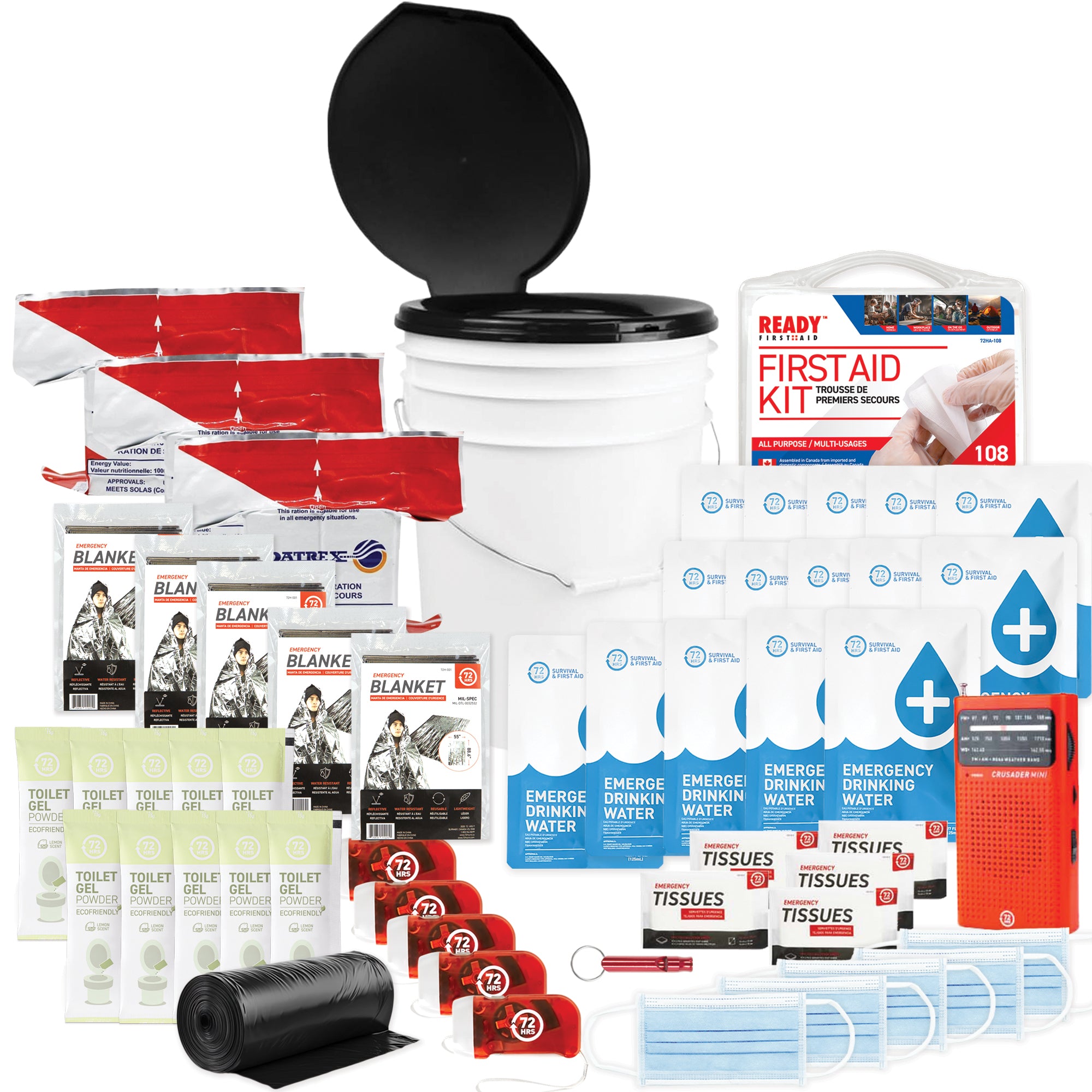 5 Person Essential Group Survival Kit – 72Hours.com