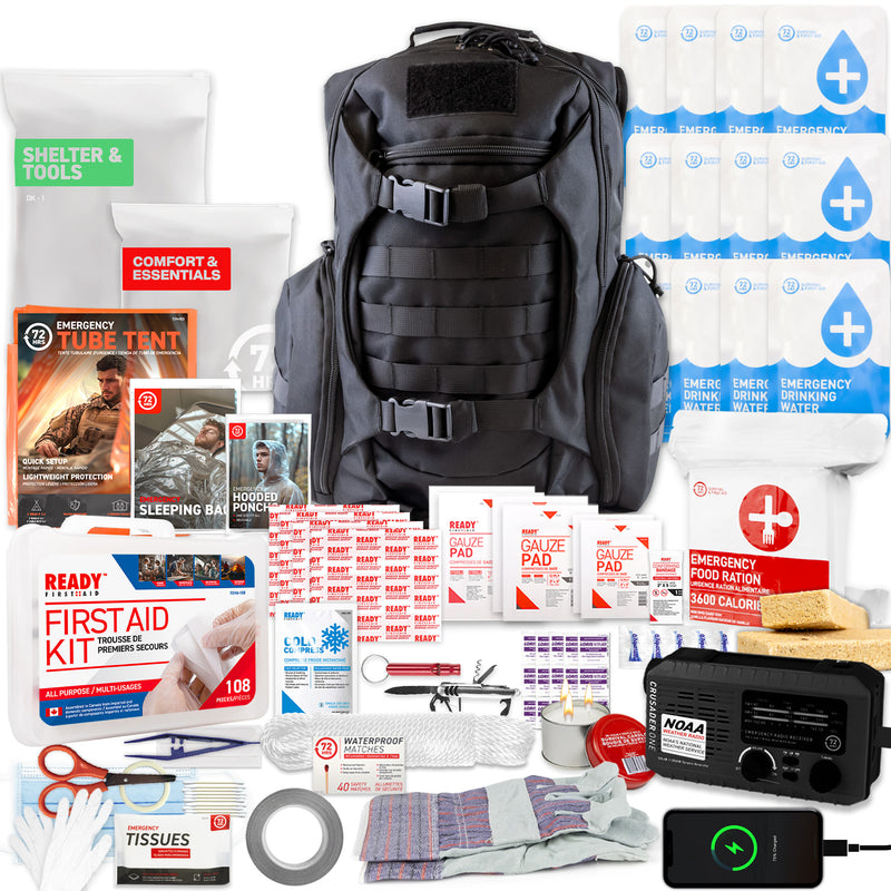 1 Person 72HRS Tactical Deluxe Backpack Kit with NOAA Weatherband Radi – 72Hours.com 1 Person 72HRS Tactical Deluxe Backpack Kit with NOAA Weatherband Radi – 72Hours.com