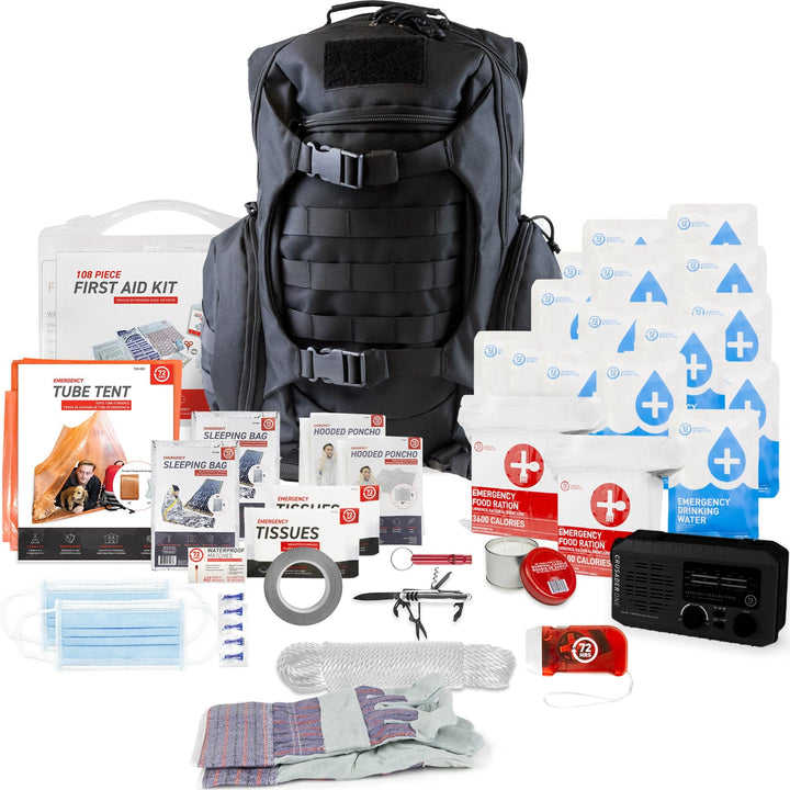 2 person emergency survival kit backpack hotsell