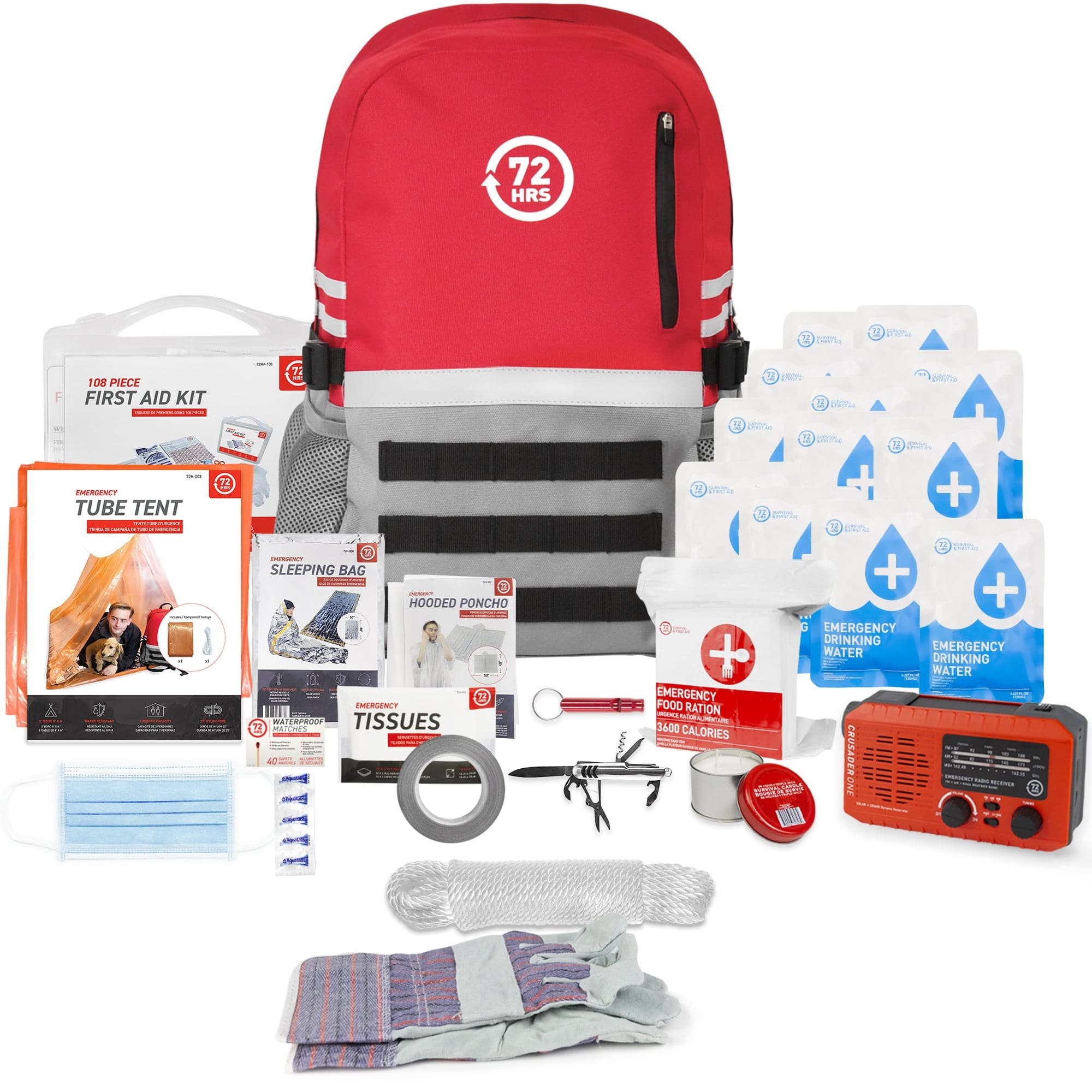 1 Person 72HRS Deluxe Backpack - Emergency Survival Kit – 72Hours.com