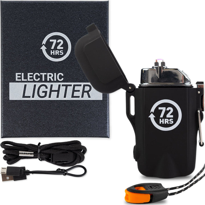 72HRS Electric Lighter - Black