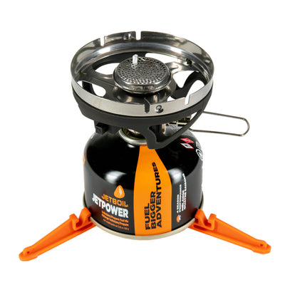 Base of the Jetboil MiniMo stove on stand