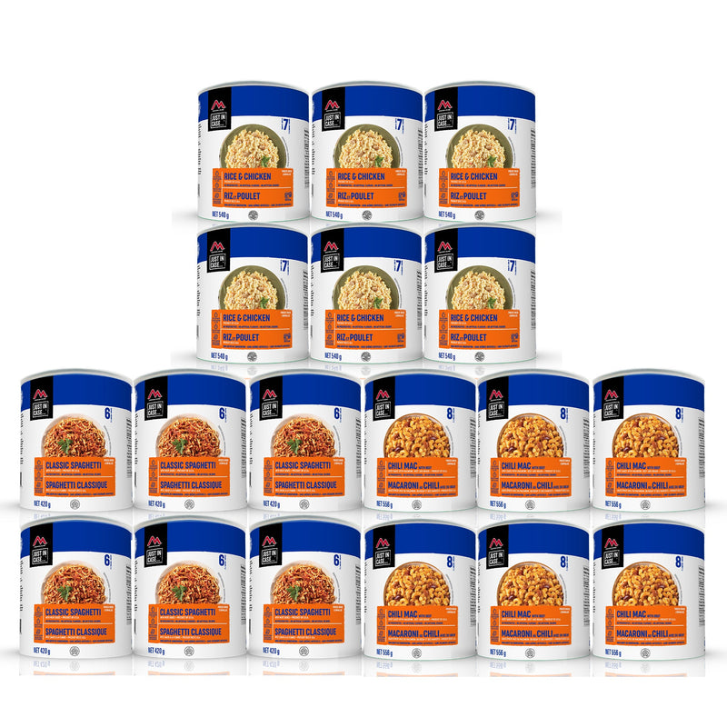 126 Serving Lunch and Entree Package - 18 cans (Mountain House®)