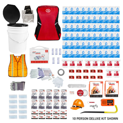 10 Person Deluxe Group Kit what's included with text