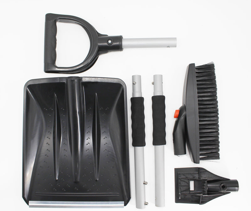 3 in 1 Collapsible Snow Shovel disassembled