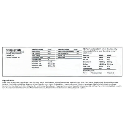 400 Calorie SOS Millenium Emergency ration cherry Nutritional facts and ingredients