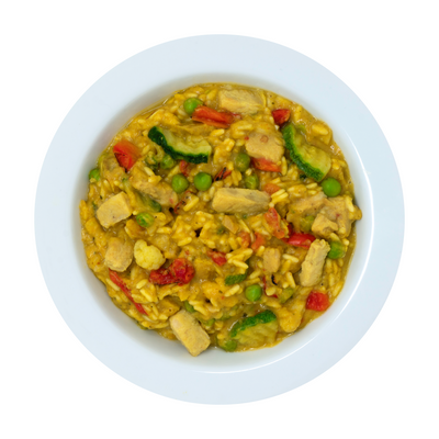 yellow curry served in white plate