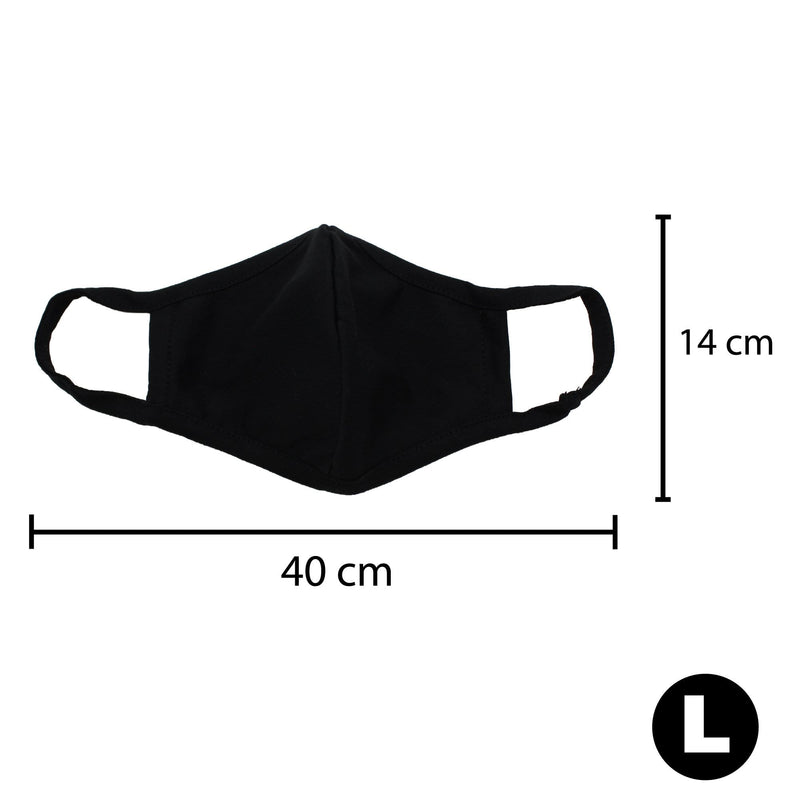 Reusable Face Mask, 3-Layer, Black - Ready First Aid
