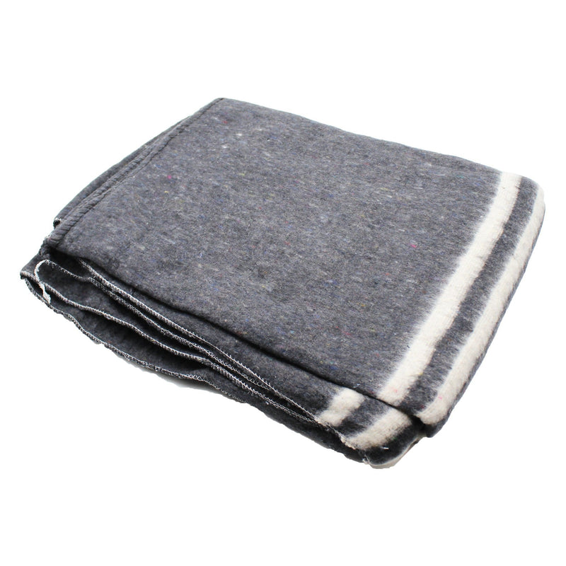 Gray and White Cotton Blanket