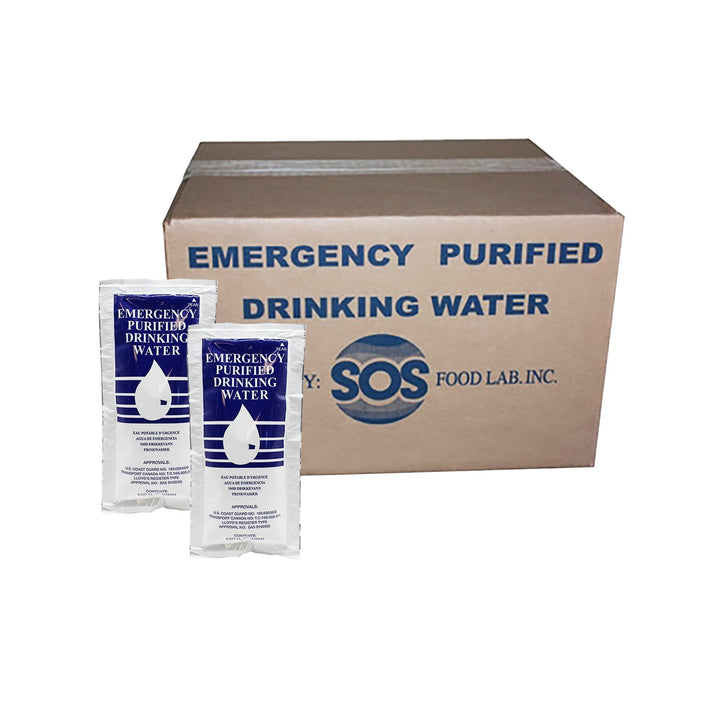 S.O.S Emergency Drinking Water by the case (96 Packs)