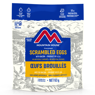 Mountain House Scrambled Eggs with Bacon Pouch