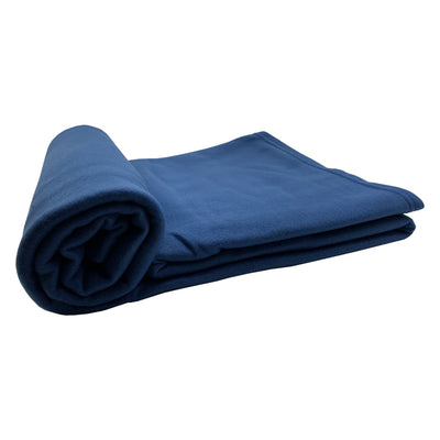 Blue Fleece Blanket Rolled