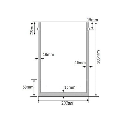 1/2 Gallon Mylar Bag (Open End) - 5.0 Mil (8" x 14")