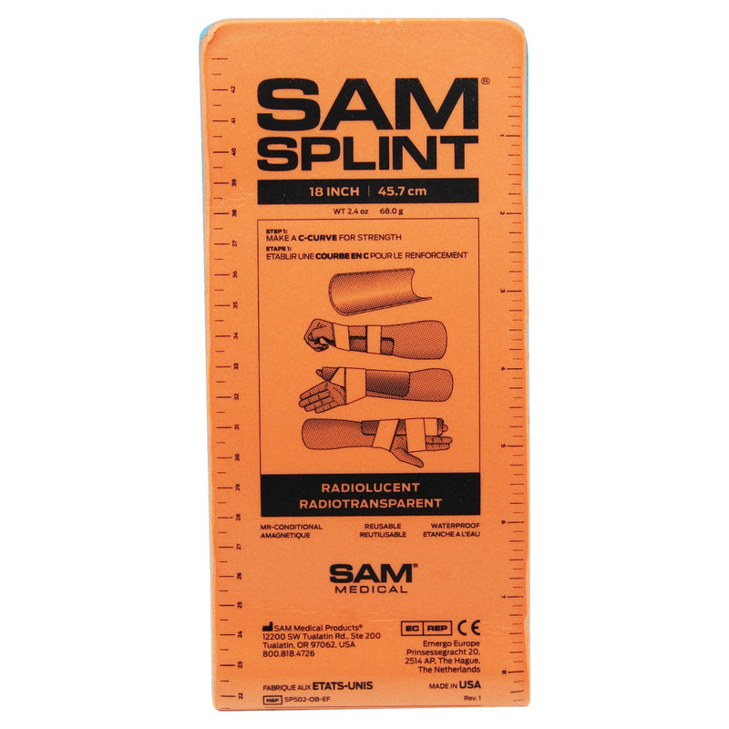 Splint, Junior, 18" x 4.25", Folded - SAM Medical