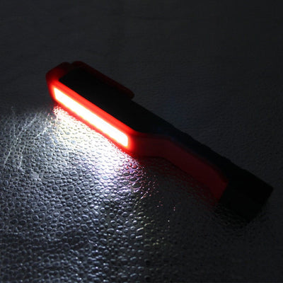LED Penlight with Magnetic Clip flashlight on in dark