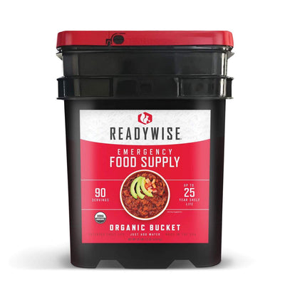 ReadyWise 90 Servings - Organic Emergency Freeze Dried Food