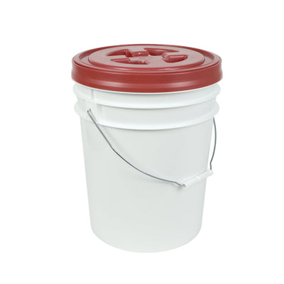 72HRS Dry Food Storage Container with 5 Gallon Bucket and Ready Seal Lid - Red