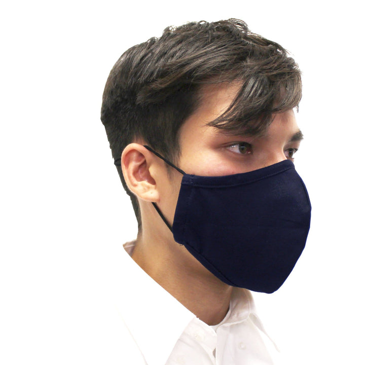 Reusable Face Mask, 3-Layer, Navy Blue, V2 - Ready First Aid