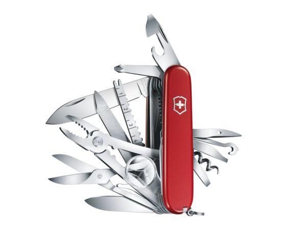 Swiss Army Knife, Swiss Champ, Red - Victorinox upright opened