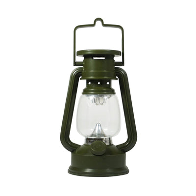 "7-1/2"" Tall 15 LED Green Hurricane Lantern  with Compass and  Dimmer Switch"