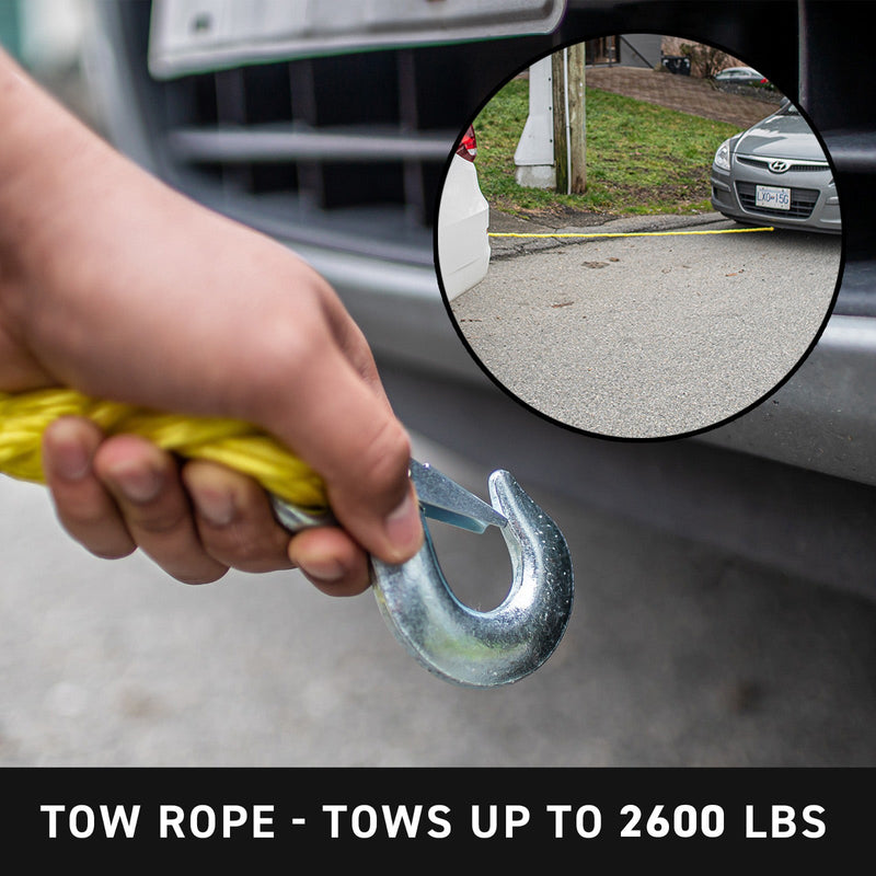 tow rop - tows up to 2600 lbs