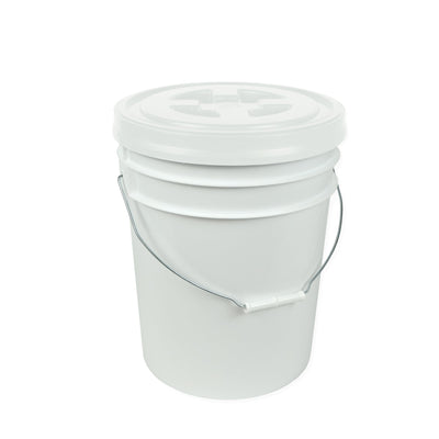 72HRS Dry Food Storage Container with 5 Gallon Bucket and Ready Seal Lid - White
