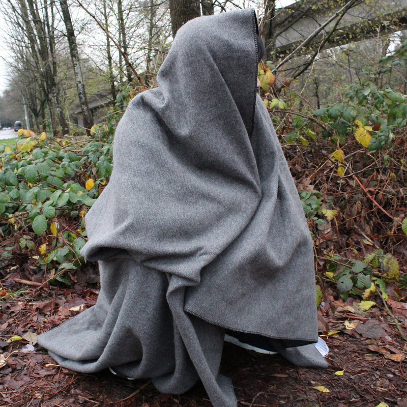Wool Blanket (Gray Colour) (90% Wool), 66" x 90" - Ready First Aid™