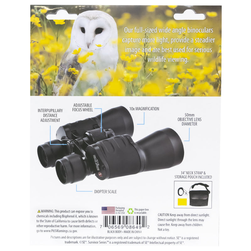 binocular packaging back with features 