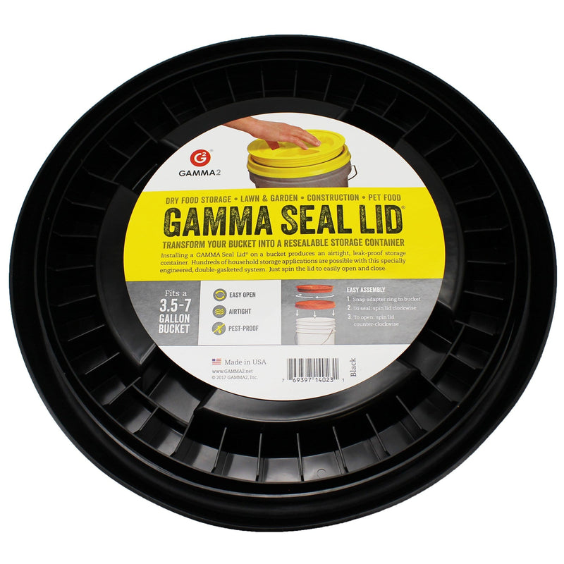 Gamma Seal Lid - Black (3.5 to 7.9 Gallon Bucket) under
