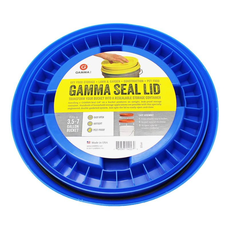 Gamma Seal Lid - Blue (3.5 to 7.9 Gallon Bucket) under