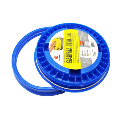 Gamma Seal Lid - Blue (3.5 to 7.9 Gallon Bucket) opened under