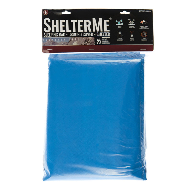 Heavy Duty Emergency Sleeping Bag, Waterproof, 82"x 58", Blue Color (Single Person)